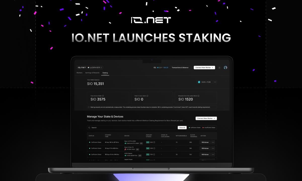 io.net DePIN AI compute platform